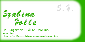szabina holle business card