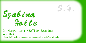 szabina holle business card